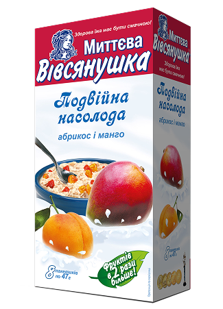 Коробка Вівсянушка “Подвійна насолода” з абрикосом та манго