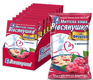 Вівсянушка Фруктоза з малиною