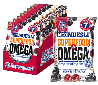 Мюслі Superfood вишня аронія чіа