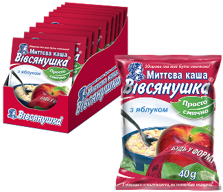 Вівсянушка без вершків з яблуком
