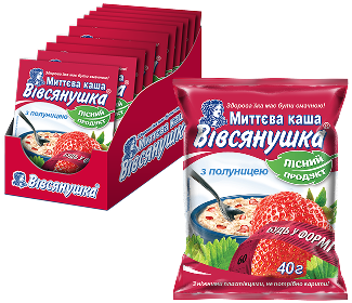 Вівсянушка без вершків з полуницею