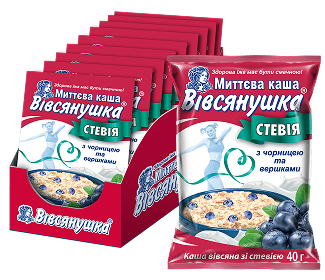 Стевія з чорницею та вершками